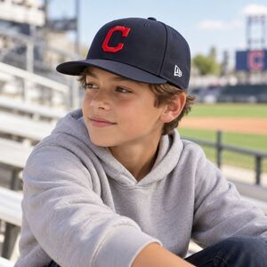 New Era 59FIFTY Cleveland Guardians Kids Fitted Hat Size 6 Navy NWT